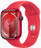 Apple Watch Series 9 4G 45mm Aluminium PRODUCT(RED) Sportarmband PRODUCT(RED) S/M