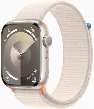 Apple Watch Series 9 GPS 41mm Aluminium Polarstern Sport Loop Polarstern