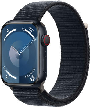 Apple Watch Series 9 4G 45mm Aluminium Mitternacht Sport Loop Mitternacht