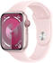 Apple Watch Series 9 4G 45mm Aluminium Rosé Sportarmband Hellrosa S/M