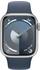 Apple Watch Series 9 GPS 41mm Aluminium Silber Sportarmband Sturmblau M/L