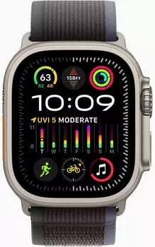 Apple Watch Ultra 2 Titan Trail Loop Blau/Schwarz M/L – Vielseitigkeit und Robustheit für Outdoor-Enthusiasten