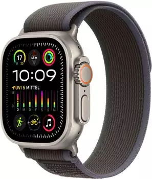 Apple Watch Ultra 2 Titan Trail Loop Blau/Schwarz S/M