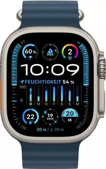 Apple Watch Ultra 2 Titan Ocean Armband Blau – Die Revolution am Handgelenk: Eine Outdoor-Uhr für alle Fälle