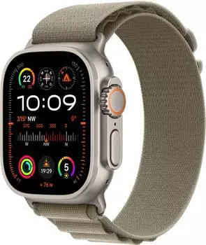 Apple Watch Ultra 2 Titan Alpine Loop Oliv Small