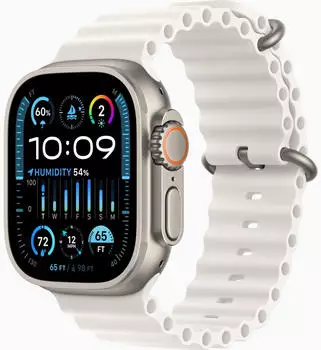 Apple Watch Ultra 2 Titan Ocean Armband Wei&szlig;