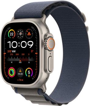 Apple Watch Ultra 2 Titan Alpine Loop Blau Small