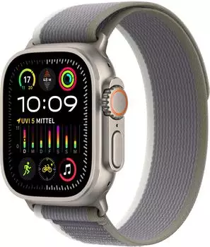 Apple Watch Ultra 2 Titan Trail Loop Gr&uuml;n/Grau M/L