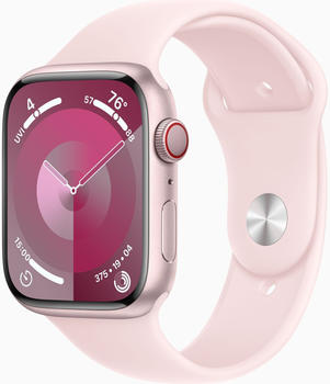 Apple Watch Series 9 4G 45mm Aluminium Rosé Sportarmband Hellrosa M/L