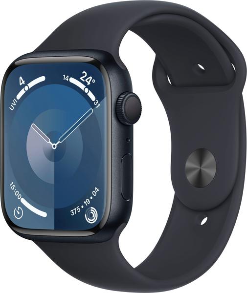 Tetsbericht Apple Watch Series 9 GPS 45mm Aluminium Mitternacht Sportarmband Mitternacht M/L