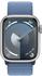 Apple Watch Series 9 GPS 41mm Aluminium Silber Sport Loop Winterblau