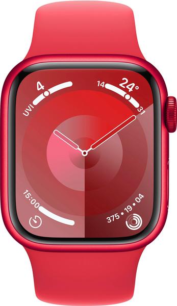 Apple Watch Series 9 GPS 41mm Aluminium PRODUCT(RED) Sportarmband PRODUCT(RED) S/M