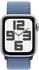 Apple Watch SE 2022 GPS 40mm Silber Sport Loop Winterblau