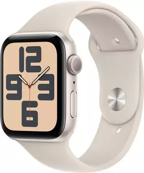 Apple Watch SE 2022 GPS 44mm Polarstern Sportarmband Polarstern M/L