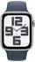 Apple Watch SE 2022 GPS 44mm silber Sportarmband Sturmblau M/L