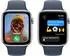 Apple Watch SE 2022 GPS 44mm silber Sportarmband Sturmblau M/L