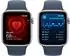 Apple Watch SE 2022 GPS 44mm silber Sportarmband Sturmblau M/L