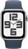 Apple Watch SE 2022 4G 40mm Silber Sportarmband Sturmblau M/L