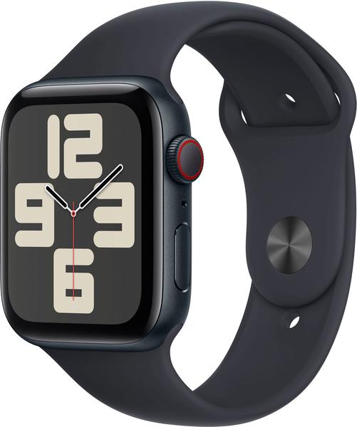 Apple Watch SE 2022 4G 44mm Mitternacht Sportarmband Mitternacht M/L