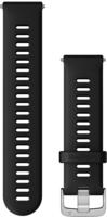 Garmin 010-11251-3A, Garmin Quick Release 22 Mm Silicone Strap Schwarz Black / Silver