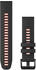 Garmin QuickFit 22 Watch Strap Silicone black/flame red (010-13280-06)
