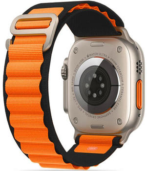 Tech-Protect Nylon Pro für Apple Watch 49/45/44/42 mm, Schwarz/Orange