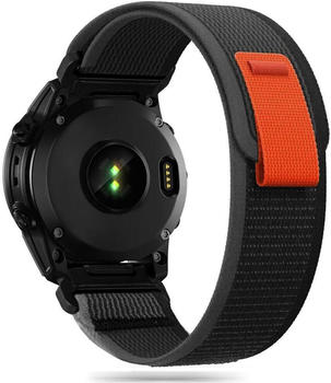 Tech-Protect Nylon für Garmin Fenix 7 / 6 Pro / 6 / 5, Schwarz und Orange