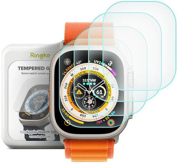 Rearth Gehärtetes Glas Ringke ID FC Glass für Apple Watch Ultra 2/1 49 mm, 4 Stück