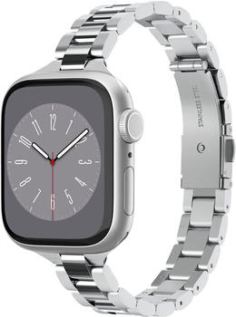 Spigen für Apple Watch 41/40/38mm, Modern Fit Band, Silbern