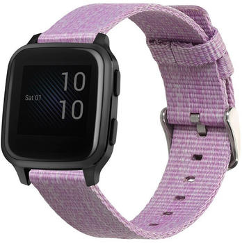 kwmobile Ersatz Armband kompatibel mit Garmin Venu Sq Music / Venu Sq 20mm Armband - Band für Fitness Tracker in Lavendel