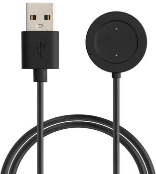 kwmobile USB Kabel Charger kompatibel mit Xiaomi Mi Watch Color Sport / S1 Active Ladekabel - Smart Watch Ersatzkabel - Fitnesstracker Aufladekabel in Schwarz