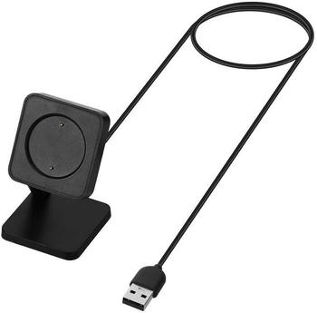 kwmobile USB Ladegerät kompatibel mit Huami Amazfit GTS 4 / GTR 4 / GTR 4 Pro - USB Kabel Charger Stand - Smart Watch Ladestation - Docking Station - Ladekabel mit Standfunktion