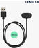 kwmobile USB Kabel Charger kompatibel mit Huami Amazfit Bip 3 / Bip 3 Pro / GTS 4 Mini / T-Rex Pro Ladekabel - Smart Watch Ersatzkabel - Fitnesstracker Aufladekabel in Schwarz