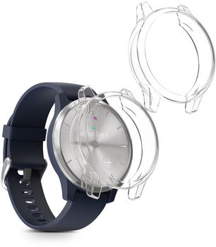 kwmobile Fitnesstracker Schutzhülle für Garmin vivomove 3S klar Hülle Cover Fitness
