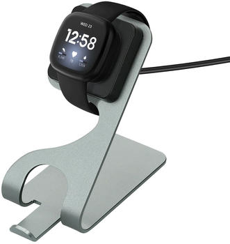 kwmobile USB Ladegerät für Fitbit Versa 4 Sense 2 Versa 3 Sense Kabel Charger Stand Smart