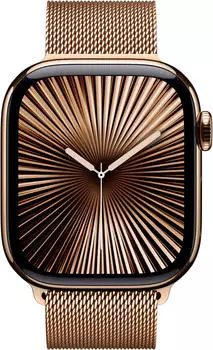 Apple 42mm Milanaise Armband 2024 Gold – Komfort und Anpassungsfähigkeit im Fokus