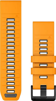 Garmin QuickFit 26 Silikonarmband Orange/Graphit (010-13393-01