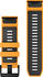 Garmin QuickFit 26 Silikonarmband Orange/Graphit (010-13393-01