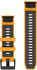 Garmin QuickFit 22 Watch Strap Silicone Spark Orange/Graphit (010-13392-01)