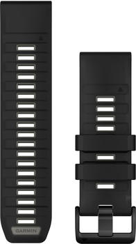 Garmin QuickFit 26 Silikonarmband Schwarz/Kieselgrau (010-13393-00)