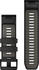 Garmin QuickFit 26 Silikonarmband Schwarz/Kieselgrau (010-13393-00)