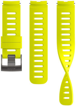 Suunto Watch strap - 22 Div1 Silicone Strap Lemon Yellow S+M in Silicone Yellow