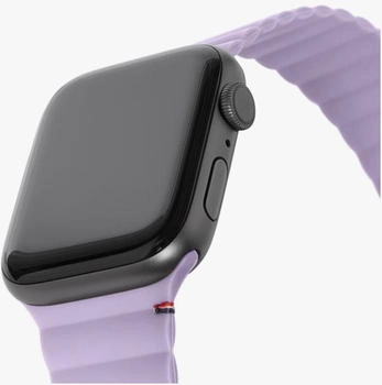 Decoded Magnetic Traction Strap LITE Silicone (42/44/45/49mm) Lavendel – Magnetischer Verschluss für müheloses An- und Ablegen