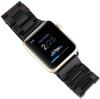 Wigento Apple Watch Series 10 42mm / 9 8 7 41 / 6 SE 5 4 40 Holz Armband