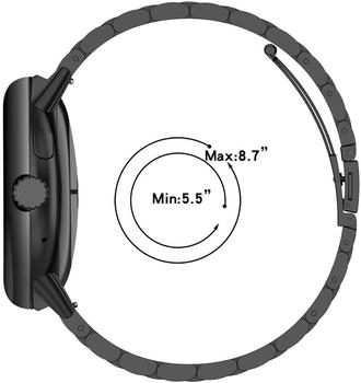 Wigento Google Pixel Watch 3 45mm Three Bead Edelstahl Smart Arm Band Gold