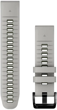 Garmin QuickFit 22 Watch Strap Silicone Nebelgrau/Moosgrün (010-13280-08)