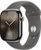 Apple Sportarmband 46mm Steingrau S/M
