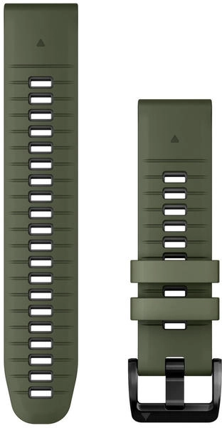 Garmin QuickFit 22mm Silikonarmband Moosgrün/Graphit (010-13280-07)