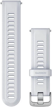 Garmin QuickFit 22mm Silikonarmband Steinweiß/Silber (010-11251-3V) Garmin QuickFit 22mm Silikonarmband Steinweiß/Silber (010-11251-3V)
