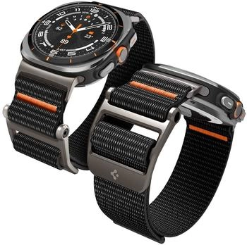 Spigen Dura Pro Flex Armband Kompatibel mit Samsung Galaxy Watch Ultra 47mm (2024) - Schwarz